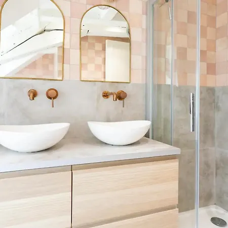 Beautiful View On Garden And Paris Eiffel Tower Near Transport Paris